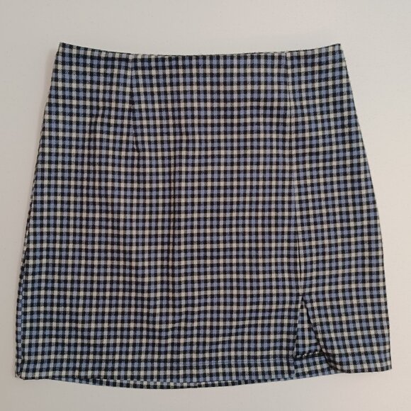 wild fable Dresses & Skirts - Women's Wild‎ Fable Blue Plaid Mini Skirt Size 6,